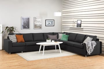 Crazy 7-sits Vändbar L-formad XX-Large Hörnsoffa i Tyg - Antracit - Products - Möbler - Soffa - Hörnsoffa