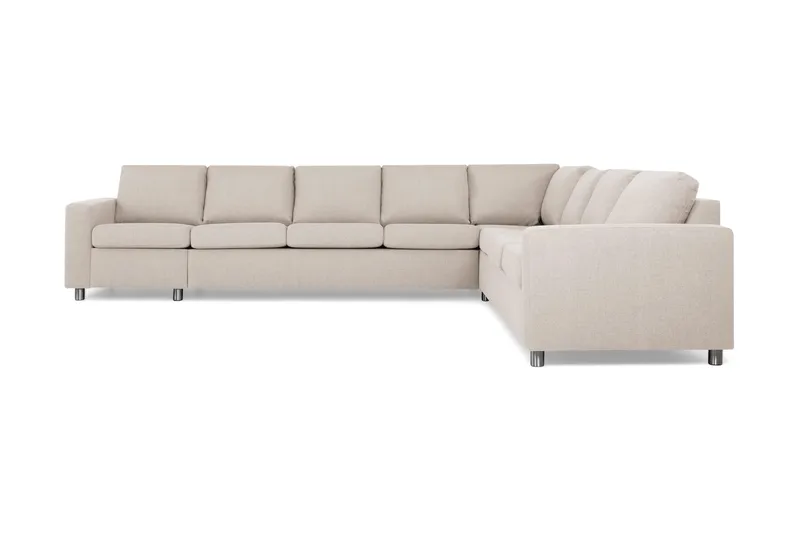 Crazy 7-sits Vändbar L-formad XX-Large Hörnsoffa i Tyg - Beige - Products - Möbler - Soffa - Hörnsoffa