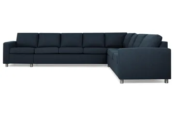 Crazy 7-sits Vändbar L-formad XX-Large Hörnsoffa i Tyg - Blå - Products - Möbler - Soffa - Hörnsoffa