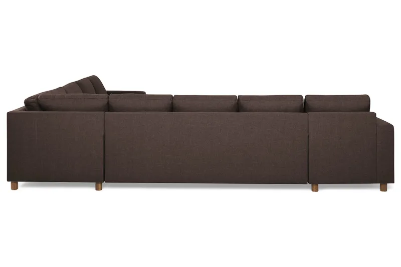 Crazy 7-sits Vändbar L-formad XX-Large Hörnsoffa i Tyg - Brun - Products - Möbler - Soffa - Hörnsoffa