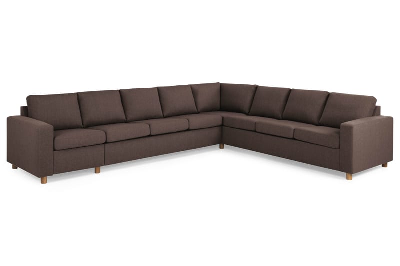 Crazy 7-sits Vändbar L-formad XX-Large Hörnsoffa i Tyg - Brun - Products - Möbler - Soffa - Hörnsoffa
