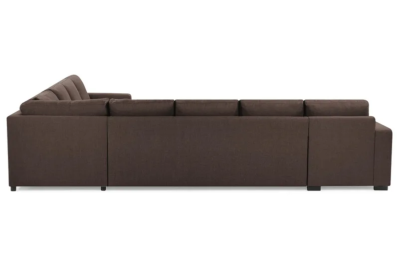 Crazy 7-sits Vändbar L-formad XX-Large Hörnsoffa i Tyg - Brun - Products - Möbler - Soffa - Hörnsoffa