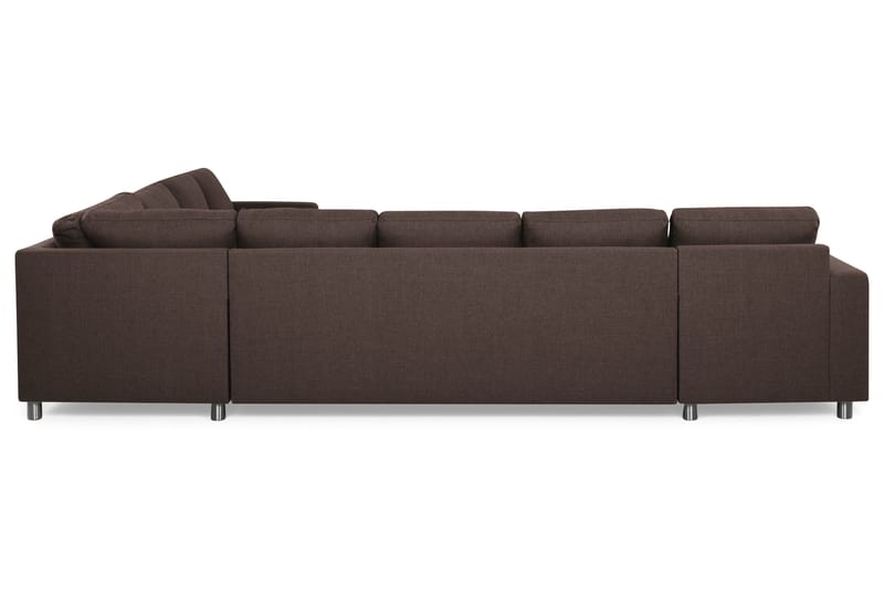 Crazy 7-sits Vändbar L-formad XX-Large Hörnsoffa i Tyg - Brun - Products - Möbler - Soffa - Hörnsoffa