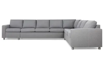 Crazy 7-sits Vändbar L-formad XX-Large Hörnsoffa i Tyg - Grå - Products - Möbler - Soffa - Hörnsoffa