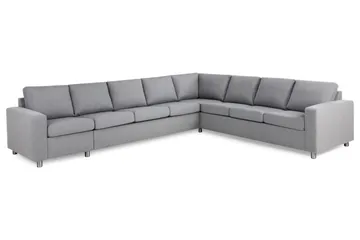 Crazy 7-sits Vändbar L-formad XX-Large Hörnsoffa i Tyg - Grå - Products - Möbler - Soffa - Hörnsoffa