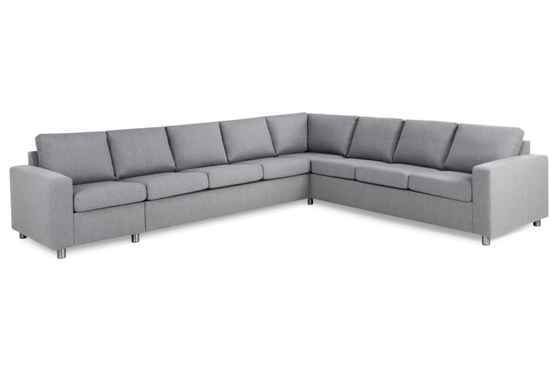 Crazy 7-sits Vändbar L-formad XX-Large Hörnsoffa i Tyg - Grå - Products - Möbler - Soffa - Hörnsoffa