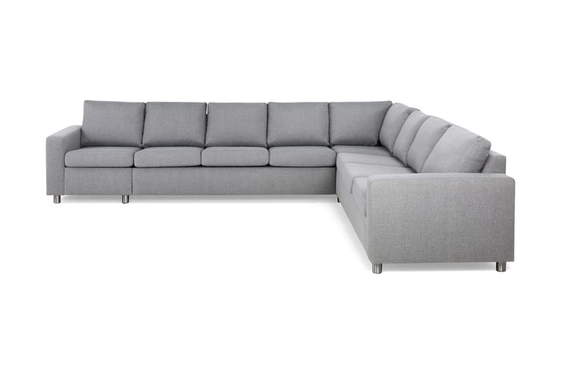 Crazy 7-sits Vändbar L-formad XX-Large Hörnsoffa i Tyg - Grå - Products - Möbler - Soffa - Hörnsoffa