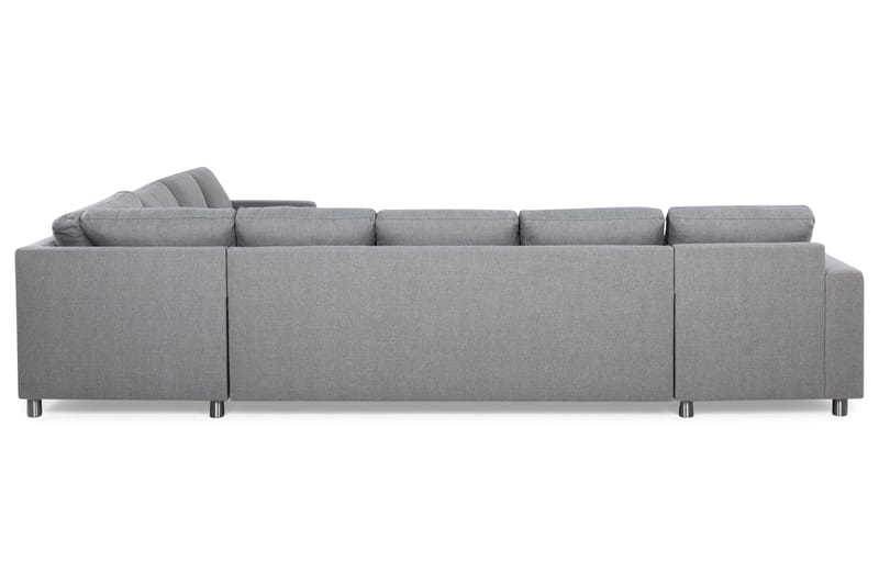 Crazy 7-sits Vändbar L-formad XX-Large Hörnsoffa i Tyg - Grå - Products - Möbler - Soffa - Hörnsoffa