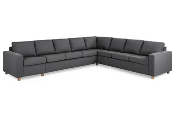 Crazy 7-sits Vändbar L-formad XX-Large Hörnsoffa i Tyg - Mörkgrå - Products - Möbler - Soffa - Hörnsoffa