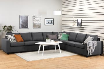 Crazy 7-sits Vändbar L-formad XX-Large Hörnsoffa i Tyg - Mörkgrå - Products - Möbler - Soffa - Hörnsoffa