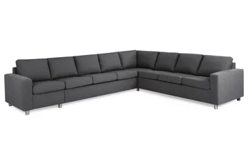 Crazy 7-sits Vändbar L-formad XX-Large Hörnsoffa i Tyg - Mörkgrå - Products - Möbler - Soffa - Hörnsoffa