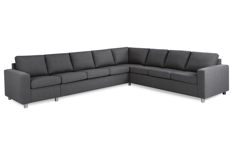 Crazy 7-sits Vändbar L-formad XX-Large Hörnsoffa i Tyg - Mörkgrå - Products - Möbler - Soffa - Hörnsoffa