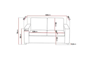 Crazy Soffgrupp 3-sits + 2-sits Tygsoffa - Antracit - Products - Möbler - Soffa - Soffgrupp