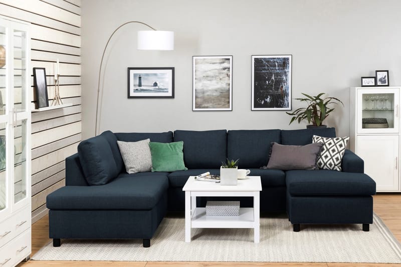 Crazy U-soffa Large Divan Höger - Mörkblå - Products - Möbler - Soffa - U-soffa