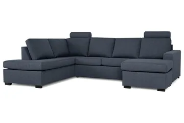 Crazy U-soffa Large Divan Höger - Mörkblå - Products - Möbler - Soffa - U-soffa
