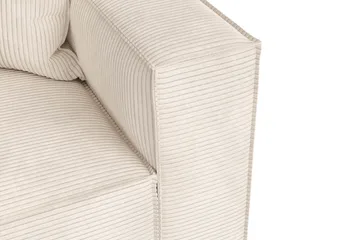 Cubo 4-sits Djup Modulsoffa i Manchester - Beige - Products - Möbler - Soffa - 3 sits soffa