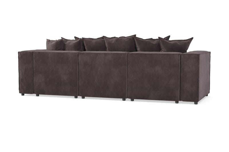 Cubo 4-sits Djup Modulsoffa i Sammet - Mörkgrå - Products - Möbler - Soffa - 3 sits soffa
