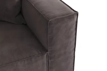 Cubo 4-sits Djup Modulsoffa i Sammet - Mörkgrå - Products - Möbler - Soffa - 3 sits soffa