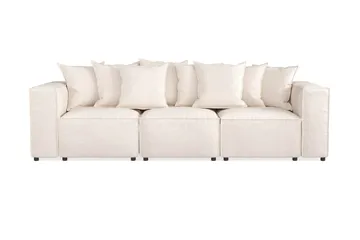 Cubo 4-sits Djup Modulsoffa i Tyg - Beige - Products - Möbler - Soffa - 3 sits soffa