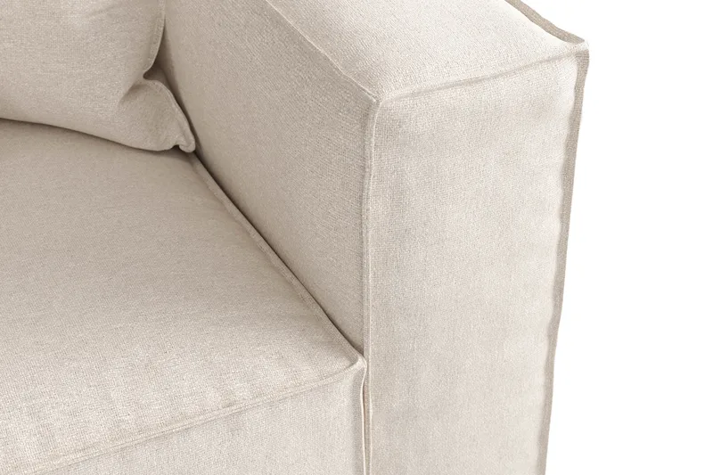Cubo 4-sits Djup Modulsoffa i Tyg - Beige - Products - Möbler - Soffa - 4 sits soffa