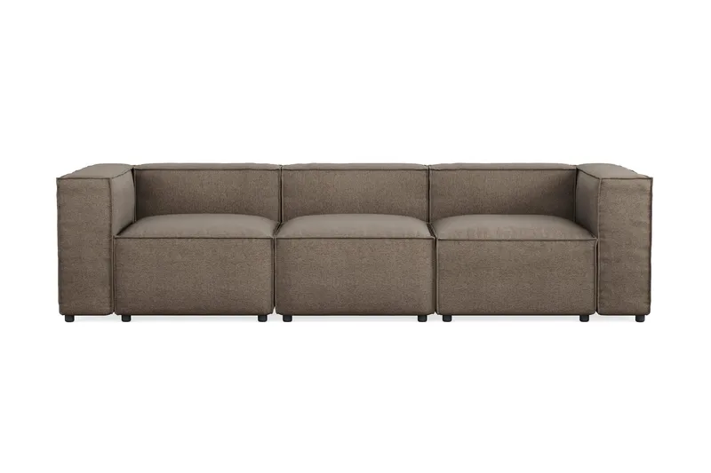 Cubo 4-sits Djup Modulsoffa i Tyg - Grå - Products - Möbler - Soffa - 3 sits soffa