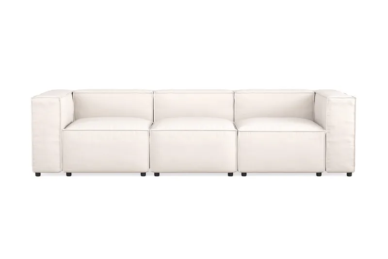 Cubo 4-sits Djup Modulsoffa i Tyg, Vit
