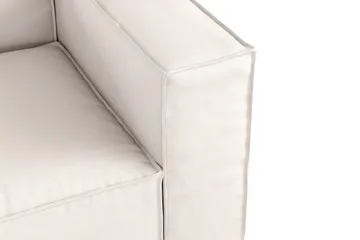 Cubo 4-sits Djup Modulsoffa i Tyg - Vit - Products - Möbler - Soffa - 3 sits soffa