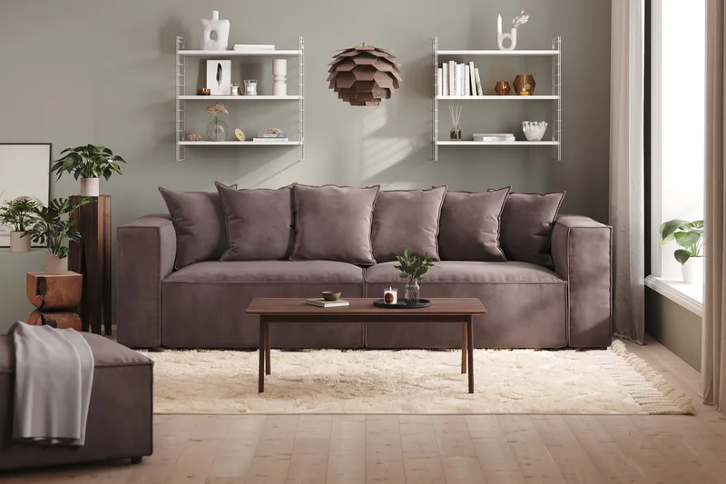 Cubo 4-sits Djup Soffa - Beige - Products - Möbler - Soffa - 4 sits soffa