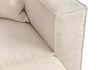 Cubo 4-sits L-formad Djup Modulsoffa med Divan i Tyg - Beige - Products - Möbler - Soffa - Divansoffa & schäslongsoffa