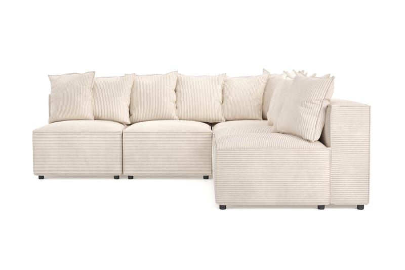 Cubo 5-sits L-formad Djup Modulhörnsoffa i Manchester - Beige - Products - Möbler - Soffa - Hörnsoffa