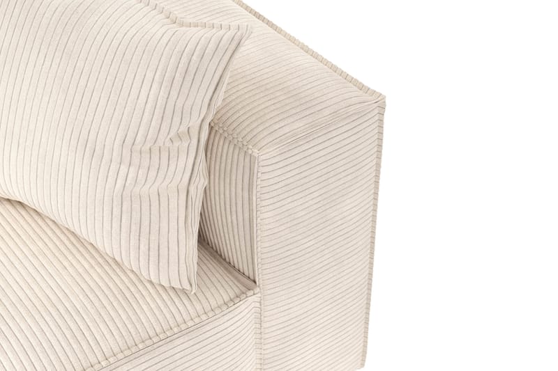 Cubo 5-sits L-formad Djup Modulhörnsoffa i Manchester - Beige - Products - Möbler - Soffa - Hörnsoffa