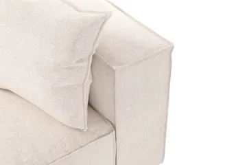 Cubo 5-sits L-formad Djup Modulhörnsoffa i Tyg - Beige - Products - Möbler - Soffa - Hörnsoffa