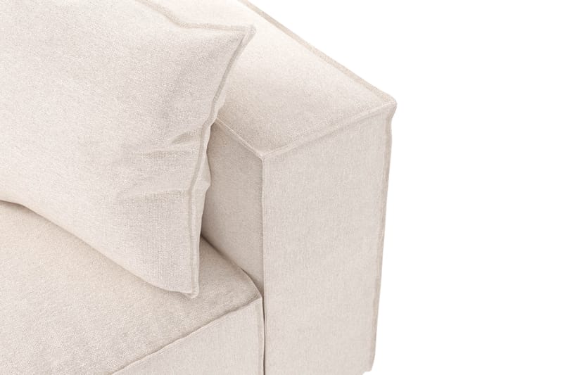 Cubo 5-sits L-formad Djup Modulhörnsoffa i Tyg - Beige - Products - Möbler - Soffa - Hörnsoffa