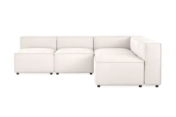 Cubo 5-sits L-formad Djup Modulhörnsoffa i Tyg - Vit - Products - Möbler - Soffa - Hörnsoffa