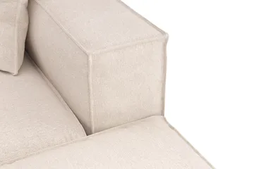 Cubo 5-sits U-formad Djup Modulsoffa Med Divan och Schäslong i Sammet - Beige - Products - Möbler - Soffa - U-soffa