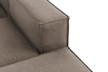 Cubo 5-sits U-formad Djup Modulsoffa Med Divan och Schäslong i Sammet - Grå - Products - Möbler - Soffa - U-soffa