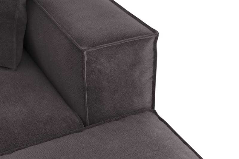 Cubo 5-sits U-formad Djup Modulsoffa Med Divan och Schäslong i Sammet - Mörkgrå - Products - Möbler - Soffa - U-soffa