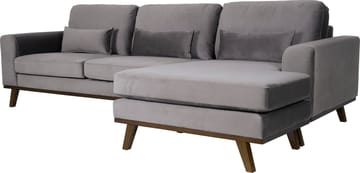 Divansoffa i grått sammet - Copenhagen - Mörkgrå - Products - Möbler - Soffa - Sammetssoffa