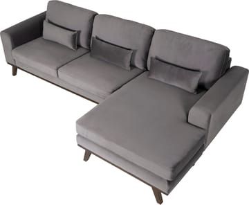 Divansoffa i grått sammet - Copenhagen - Mörkgrå - Products - Möbler - Soffa - Sammetssoffa