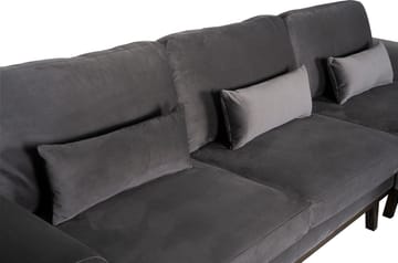 Divansoffa i grått sammet - Copenhagen - Mörkgrå - Products - Möbler - Soffa - Sammetssoffa