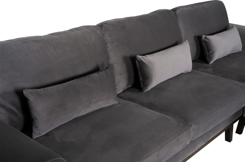 Divansoffa i grått sammet - Copenhagen - Mörkgrå - Products - Möbler - Soffa - Sammetssoffa