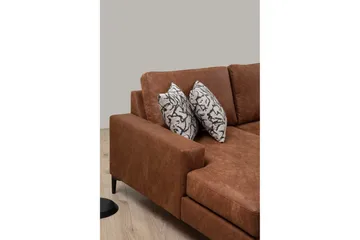 Svanabyn Soffa m. Divan och Schäslong 4-sits - Brun - Products - Möbler - Soffa - Divansoffa & schäslongsoffa - 4 sits soffa med divan