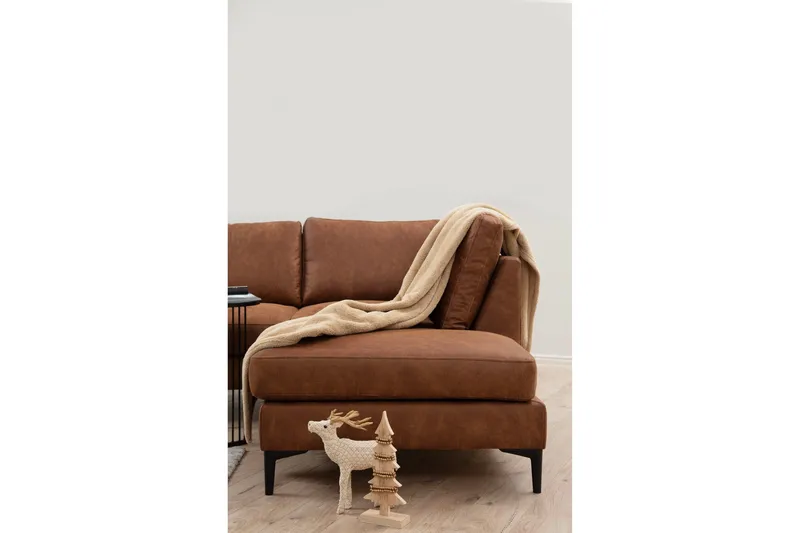 Svanabyn Soffa m. Divan och Schäslong 4-sits - Brun - Products - Möbler - Soffa - Divansoffa & schäslongsoffa - 4 sits soffa med divan