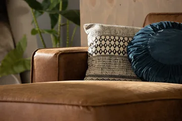 Akron 2-sits Soffa med Divan Vänster Bondedläder - Brun - Products - Möbler - Soffa - Divansoffa & schäslongsoffa - 2 sits soffa med divan