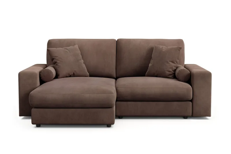 Arken Lyx 3-sits Vändbar L-formad Djup Divansoffa i Manchester - Brun - Products - Möbler - Soffa - Divansoffa & schäslongsoffa - 3 sits soffa med divan
