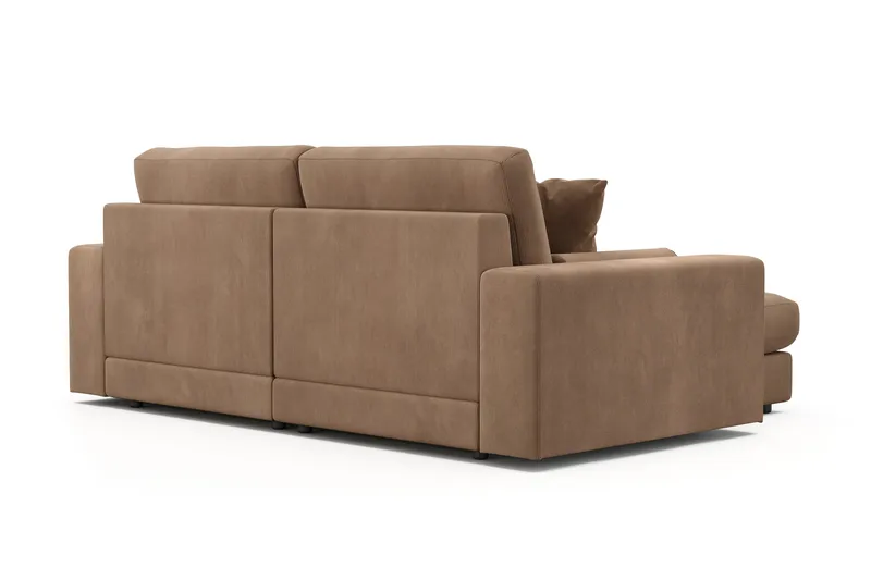 Arken Lyx 3-sits Vändbar L-formad Djup Divansoffa i Manchester - Brun - Products - Möbler - Soffa - Divansoffa & schäslongsoffa - 3 sits soffa med divan