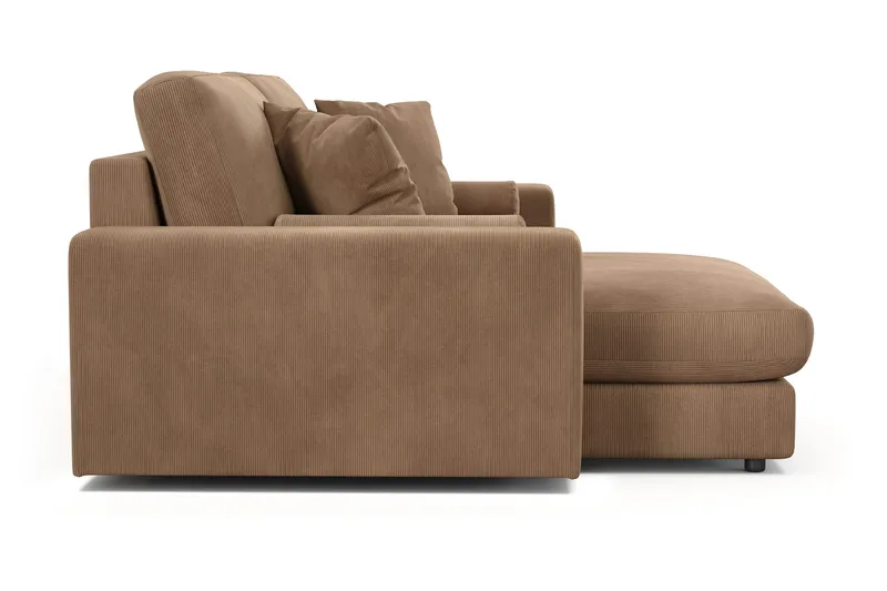 Arken Lyx 3-sits Vändbar L-formad Djup Divansoffa i Manchester - Brun - Products - Möbler - Soffa - Divansoffa & schäslongsoffa - 3 sits soffa med divan