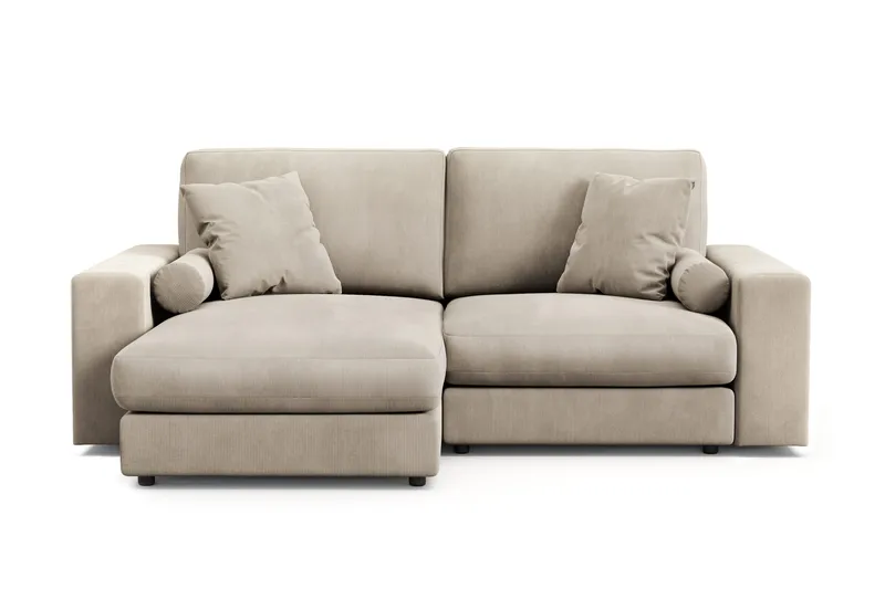 Arken Lyx 3-sits Vändbar L-formad Djup Divansoffa i Manchester - Greige - Products - Möbler - Soffa - Divansoffa & schäslongsoffa - 3 sits soffa med divan