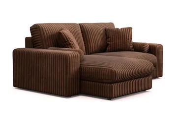 Arken Lyx 3-sits Vändbar L-formad Djup Divansoffa i Manchester - Mörkbrun - Products - Möbler - Soffa - Divansoffa & schäslongsoffa - 3 sits soffa med divan