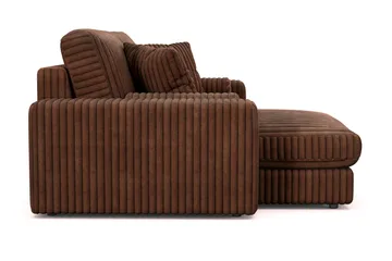Arken Lyx 3-sits Vändbar L-formad Djup Divansoffa i Manchester - Mörkbrun - Products - Möbler - Soffa - Divansoffa & schäslongsoffa - 3 sits soffa med divan